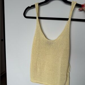 Zara Light Yellow Knit Camisole